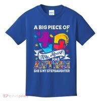 A Piece Of My Heart Has Autism My Stepdaughter Funny Gift Kids T-Shirt thumb 0