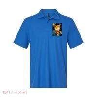 A Painting Of A Cat Smoking Cigarette Cat Art Funny Polo thumb 0