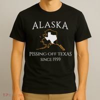 Alaska Pissing Off Texas Since 1959 Size State T-Shirt thumb 3