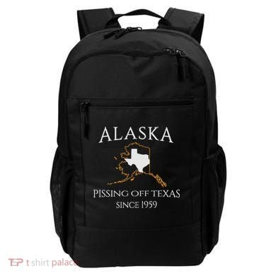Alaska Pissing Off Texas Since 1959 Size State Backpack