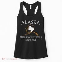 Alaska Pissing Off Texas Since 1959 Size State Women's Tank Top thumb 0