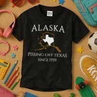 Alaska Pissing Off Texas Since 1959 Size State Kids T-Shirt thumb 3