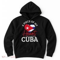 A Peace Of My Heart Will Always In Cuba Cuban Flag Pride Hoodie thumb 0