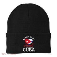A Peace Of My Heart Will Always In Cuba Cuban Flag Pride Beanie thumb 0