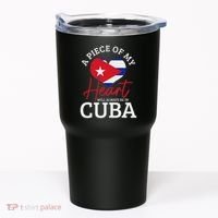 A Peace Of My Heart Will Always In Cuba Cuban Flag Pride Tumbler thumb 0