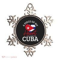 A Peace Of My Heart Will Always In Cuba Cuban Flag Pride Ornament thumb 0