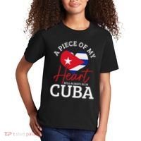 A Peace Of My Heart Will Always In Cuba Cuban Flag Pride Kids T-Shirt thumb 2