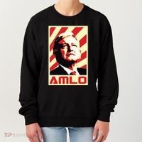 Amlo President Of Mexico Retro Propaganda Women's Sweatshirt thumb 0
