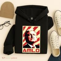 Amlo President Of Mexico Retro Propaganda Hoodie thumb 4