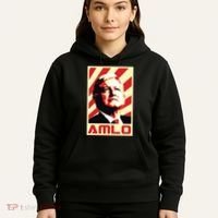 Amlo President Of Mexico Retro Propaganda Hoodie thumb 5