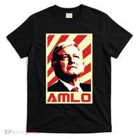 Amlo President Of Mexico Retro Propaganda T-Shirt thumb 0