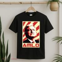 Amlo President Of Mexico Retro Propaganda T-Shirt thumb 2