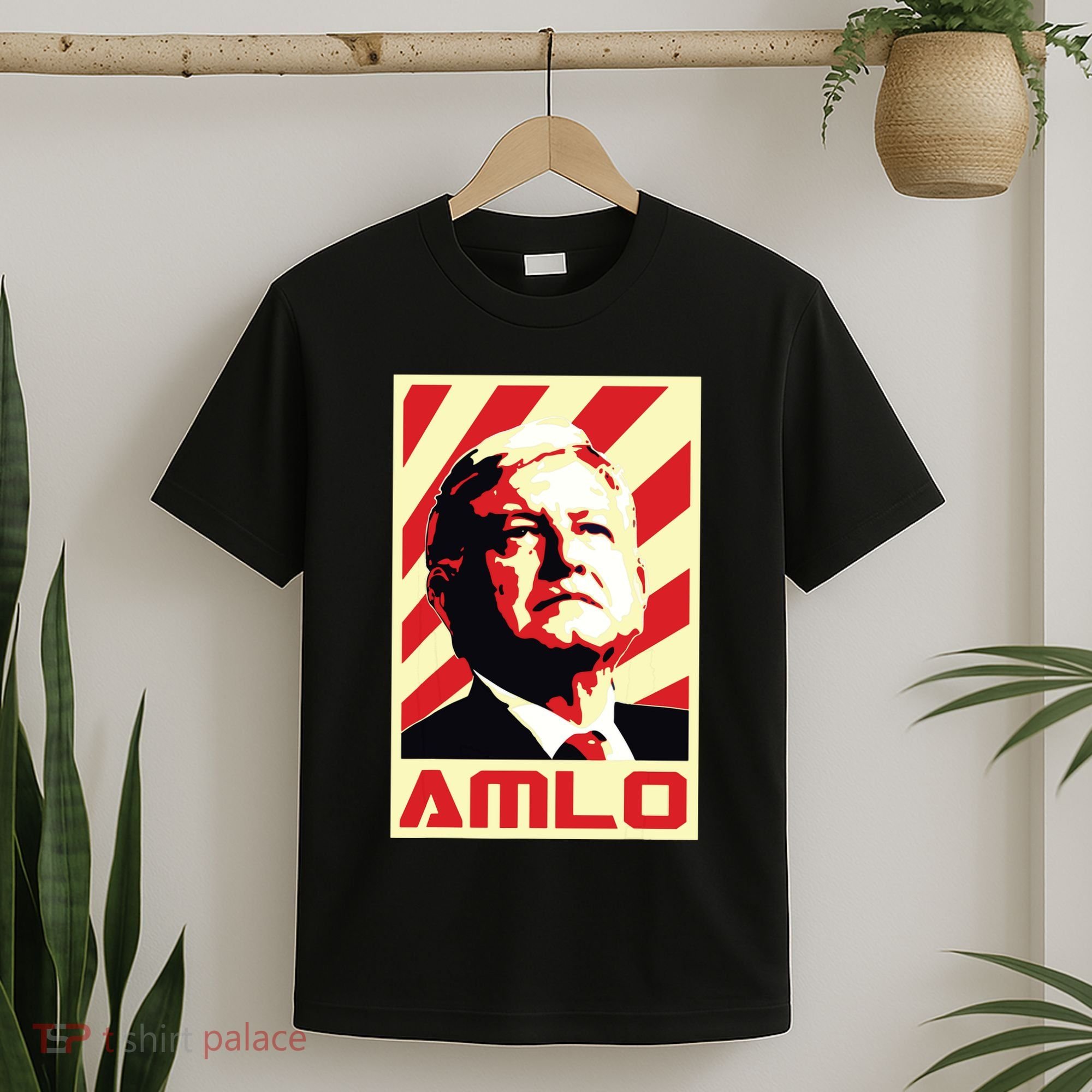 Amlo President Of Mexico Retro Propaganda T-Shirt