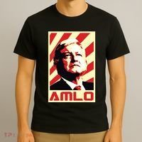 Amlo President Of Mexico Retro Propaganda T-Shirt thumb 3