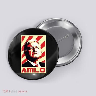 Amlo President Of Mexico Retro Propaganda Button