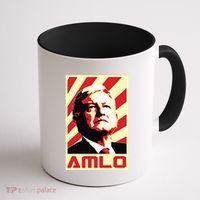 Amlo President Of Mexico Retro Propaganda Coffee Mug thumb 1