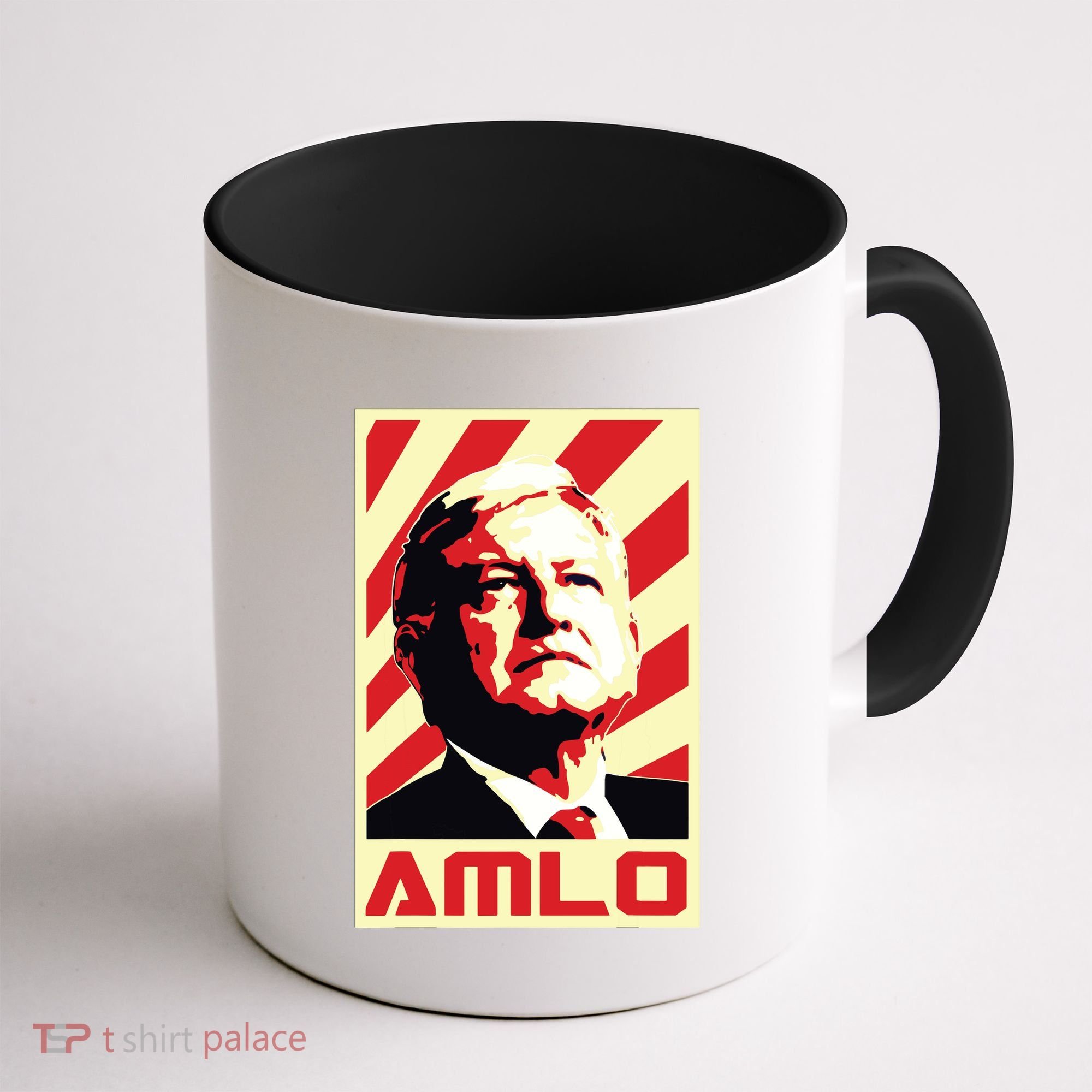 Amlo President Of Mexico Retro Propaganda Coffee Mug