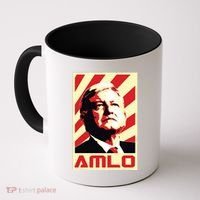 Amlo President Of Mexico Retro Propaganda Coffee Mug thumb 0