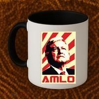Amlo President Of Mexico Retro Propaganda Coffee Mug thumb 2