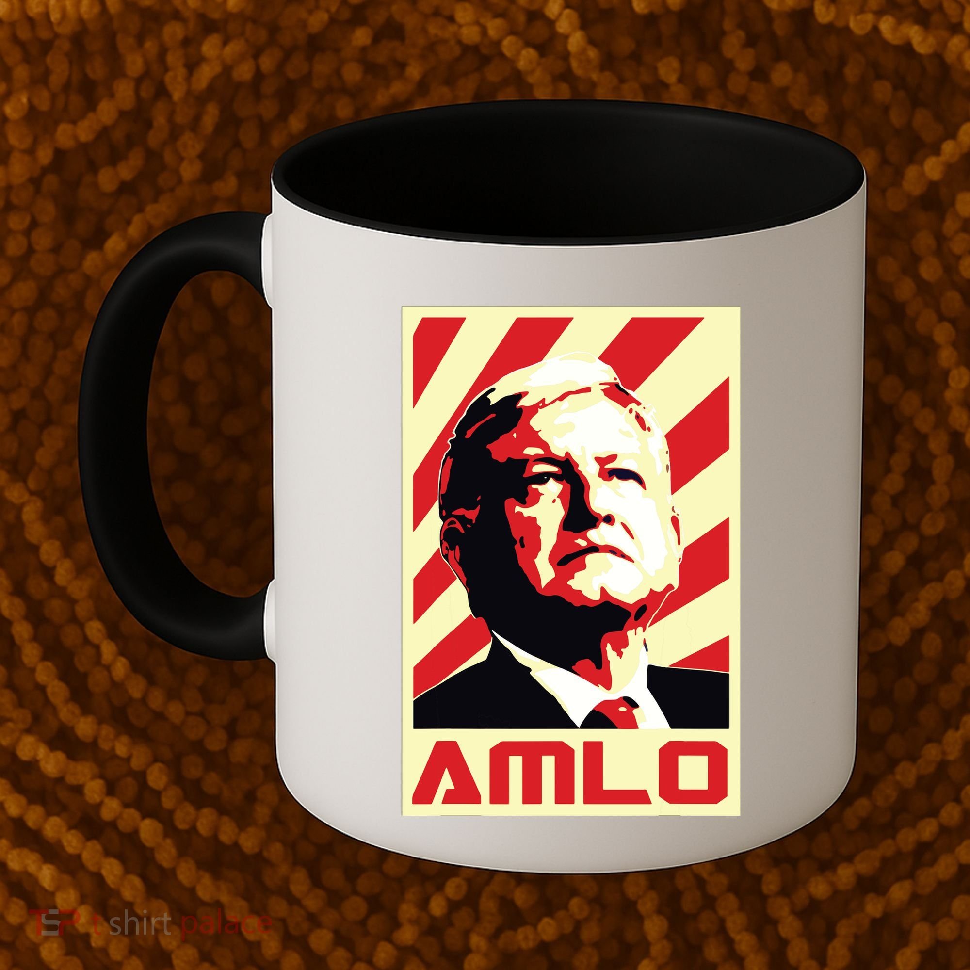 Amlo President Of Mexico Retro Propaganda Coffee Mug