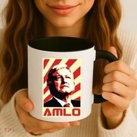 Amlo President Of Mexico Retro Propaganda Coffee Mug thumb 3