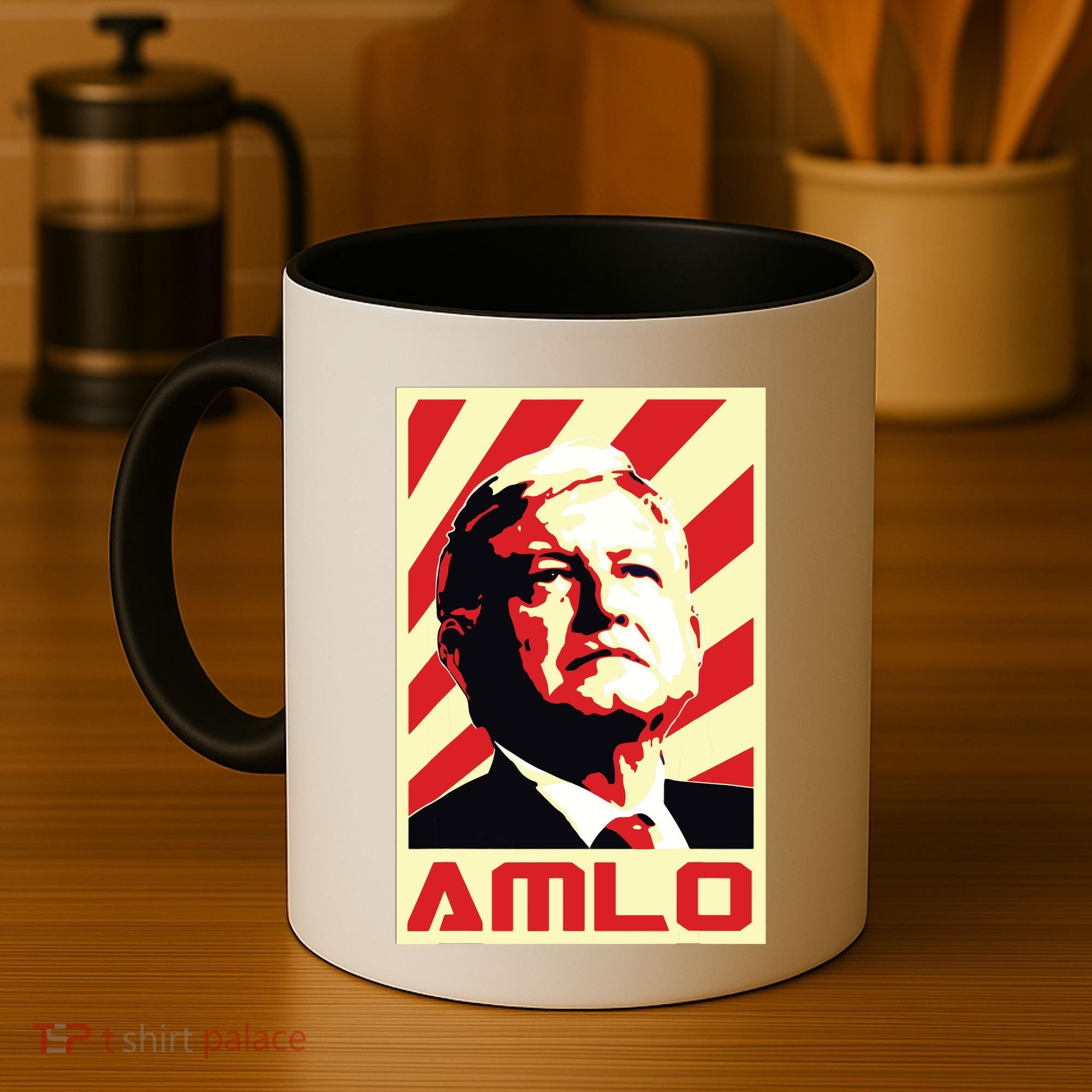 Amlo President Of Mexico Retro Propaganda Coffee Mug
