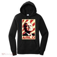 Amlo President Of Mexico Retro Propaganda Women's Hoodie thumb 0