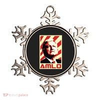 Amlo President Of Mexico Retro Propaganda Ornament thumb 0