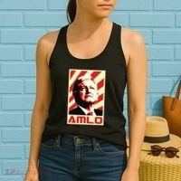 Amlo President Of Mexico Retro Propaganda Women's Tank Top thumb 2