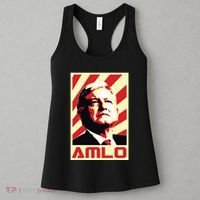 Amlo President Of Mexico Retro Propaganda Women's Tank Top thumb 3
