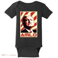 Amlo President Of Mexico Retro Propaganda Baby Bodysuit thumb 0