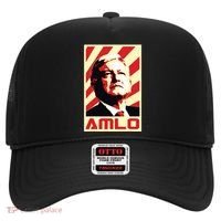 Amlo President Of Mexico Retro Propaganda Hat thumb 0