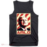 Amlo President Of Mexico Retro Propaganda Tank Top thumb 0