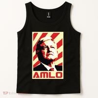 Amlo President Of Mexico Retro Propaganda Tank Top thumb 2