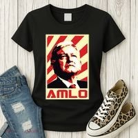 Amlo President Of Mexico Retro Propaganda Women's T-Shirt thumb 3