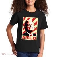 Amlo President Of Mexico Retro Propaganda Kids T-Shirt thumb 2