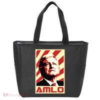 Amlo President Of Mexico Retro Propaganda Tote Bag thumb 0