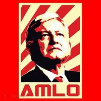 Amlo President Of Mexico Retro Propaganda Santa Hat thumb 1