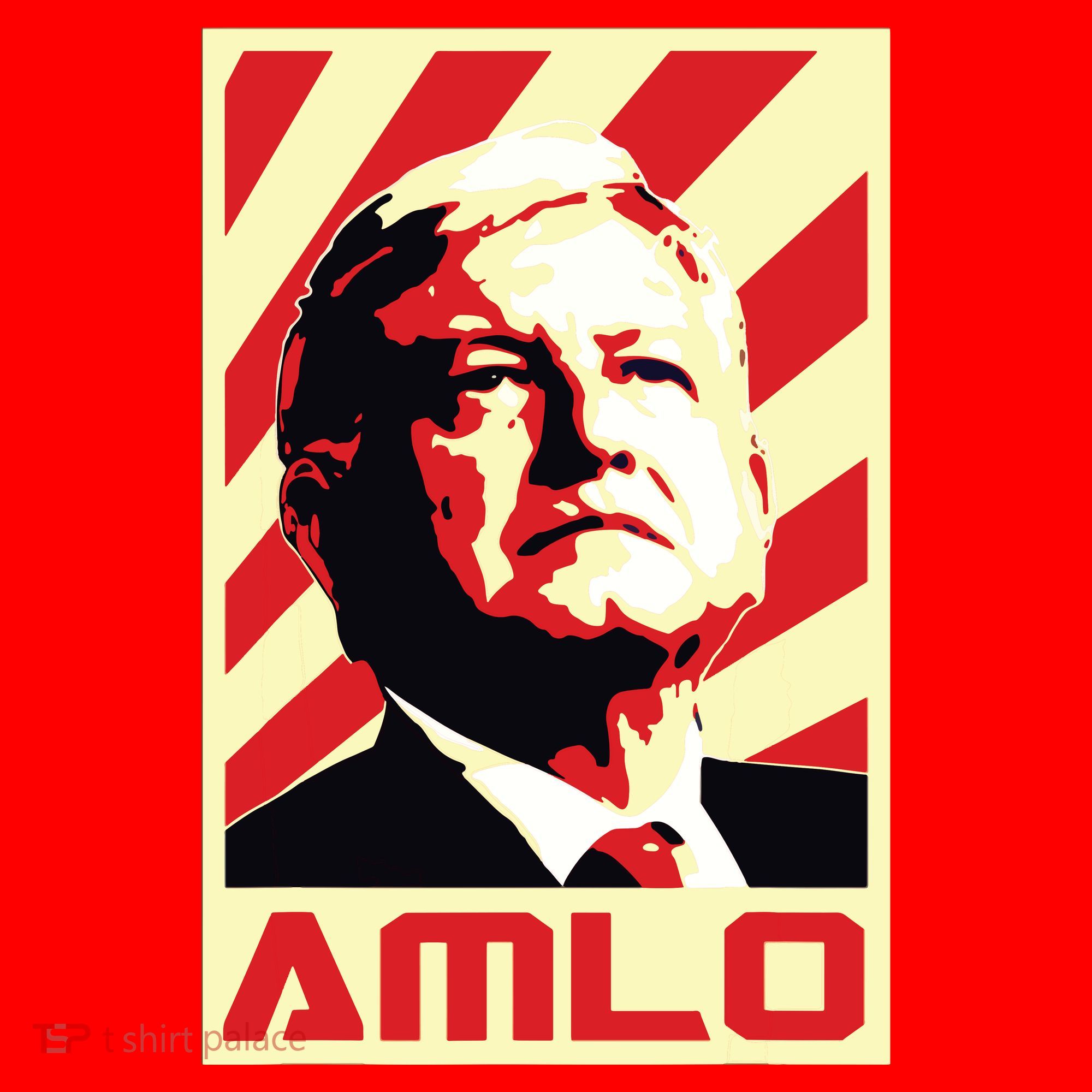 Amlo President Of Mexico Retro Propaganda Santa Hat