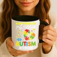 A Piece Of My Heart Has Autism My Son Gift Coffee Mug thumb 3
