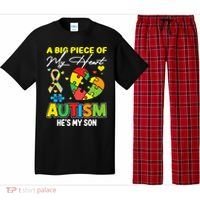 A Piece Of My Heart Has Autism My Son Gift Pajama Set thumb 0
