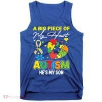 A Piece Of My Heart Has Autism My Son Gift Tank Top thumb 0