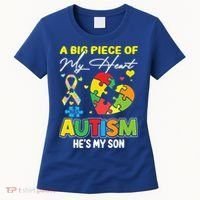 A Piece Of My Heart Has Autism My Son Gift Women's T-Shirt thumb 0
