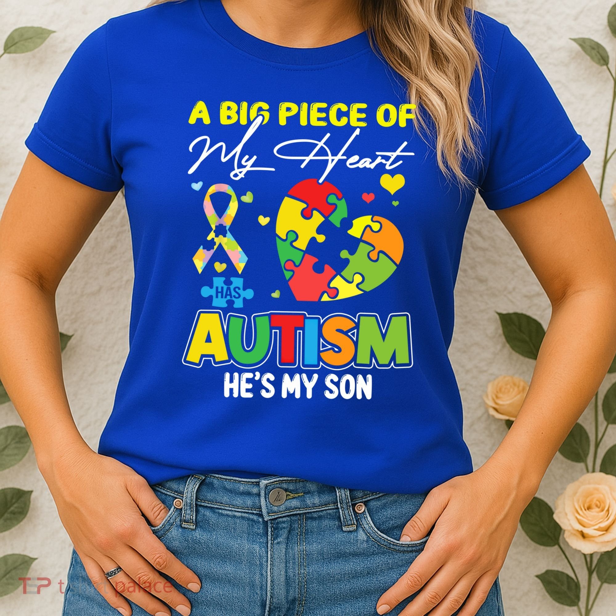 A Piece Of My Heart Has Autism My Son Gift Women's T-Shirt