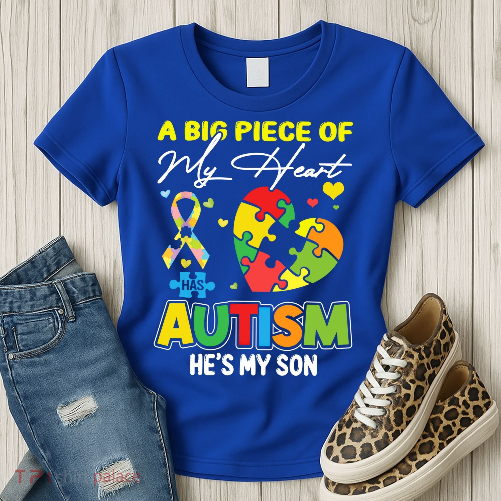 A Piece Of My Heart Has Autism My Son Gift Women's T-Shirt
