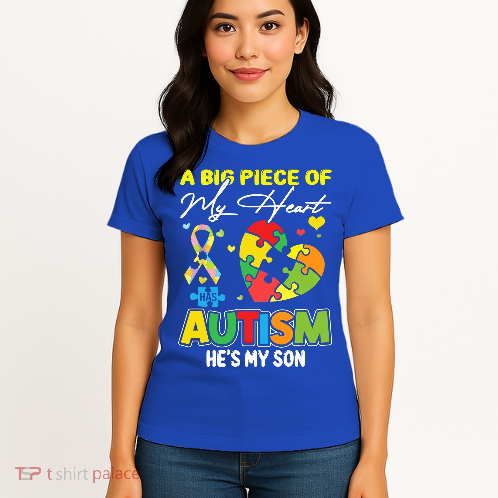 A Piece Of My Heart Has Autism My Son Gift Women's T-Shirt
