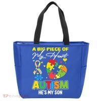 A Piece Of My Heart Has Autism My Son Gift Tote Bag thumb 0