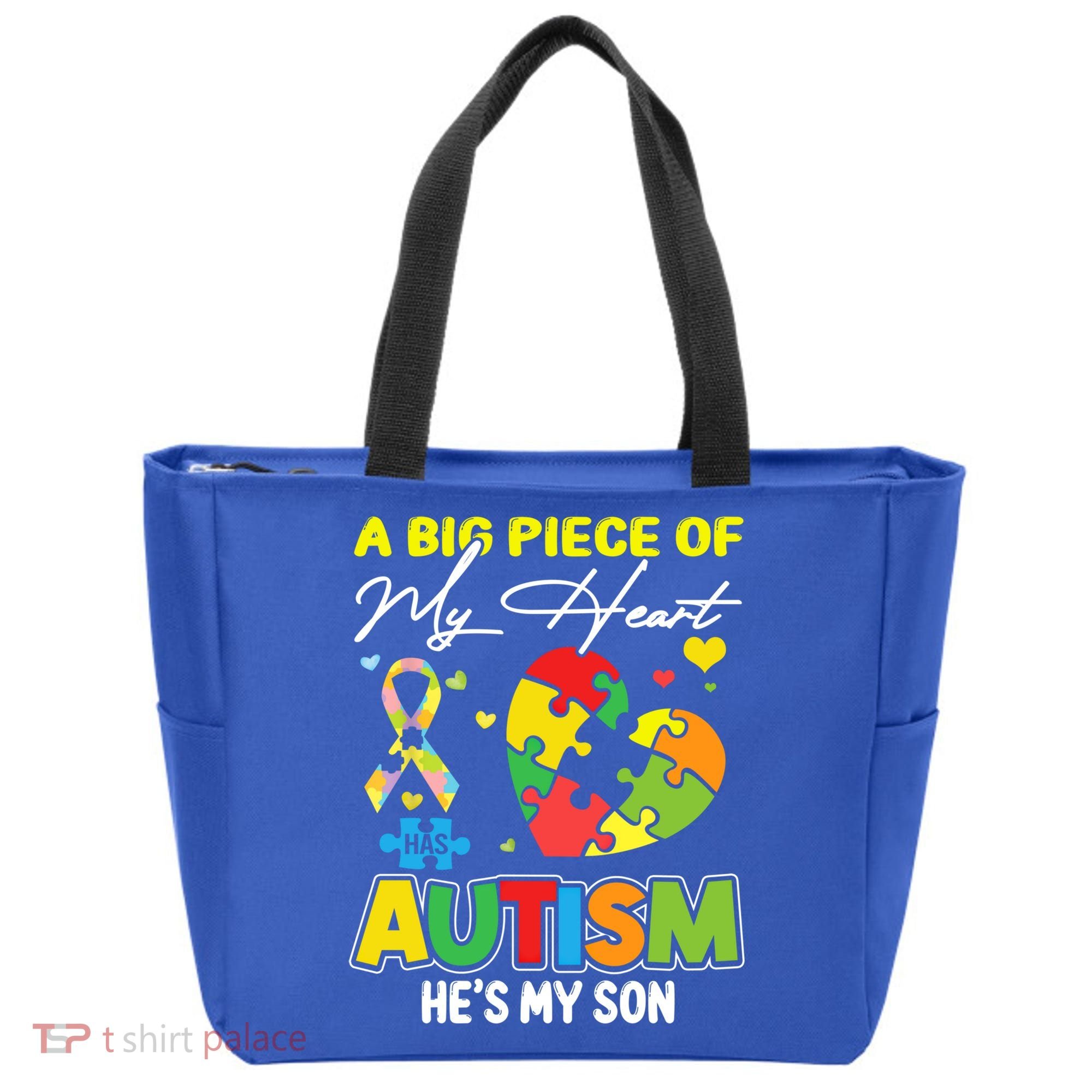 A Piece Of My Heart Has Autism My Son Gift Tote Bag