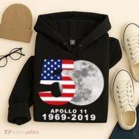 Apollo 11 50th Anniversary American Moon Landing Hoodie thumb 4