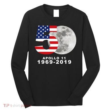 Apollo 11 50th Anniversary American Moon Landing Long Sleeve Shirt